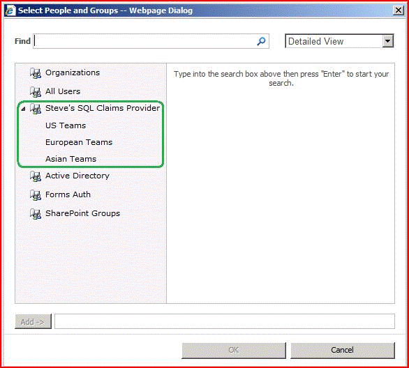 People Picker with hierarchy node