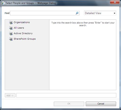 Select People and Groups - Win Claims Mode