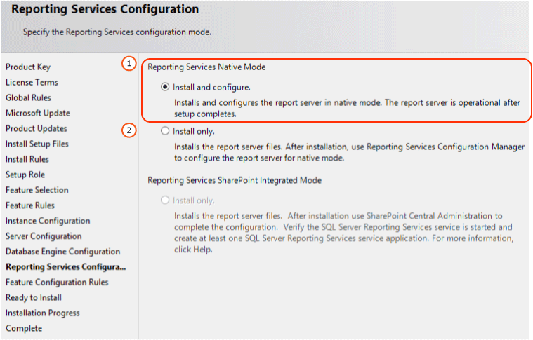 SSRS Native Mode Configuration SSRS Native Mode Configuration