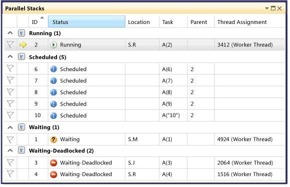 PDB_Walkthrough_12 Grouped tasks in Parallel Tasks window