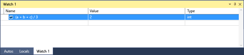 WatchExpression WatchExpression