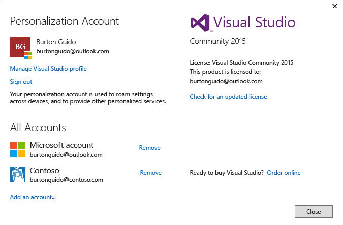 VS2015_AccountManager Account Manager