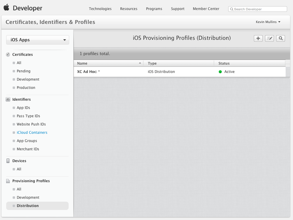 Select Provisioning > Distribution