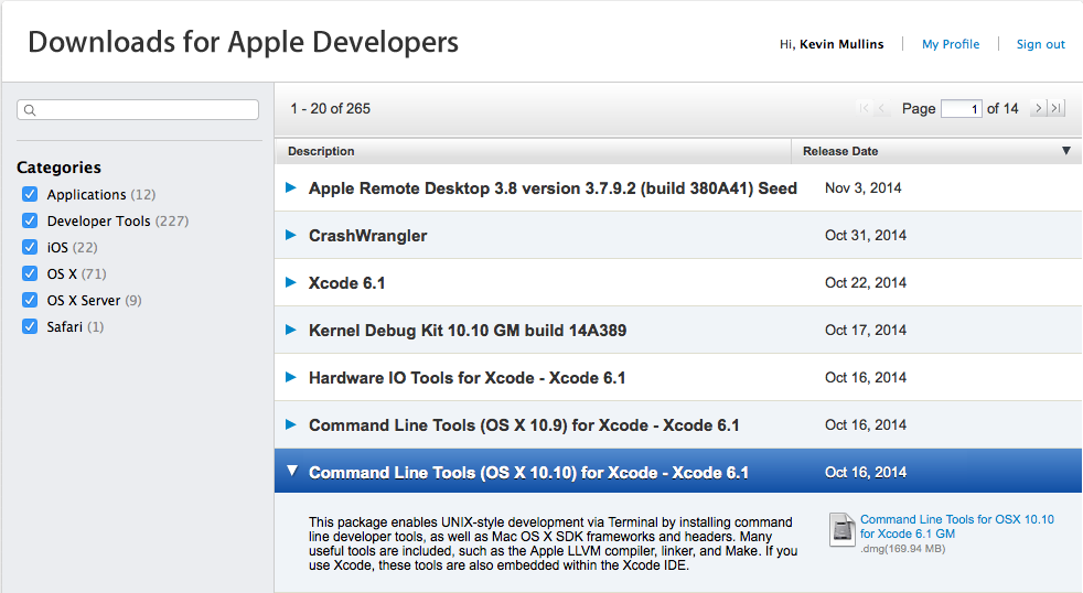 Finding the Command Line Tools
