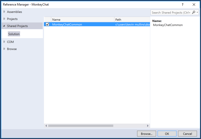 Check the MonkeyChatCommon project