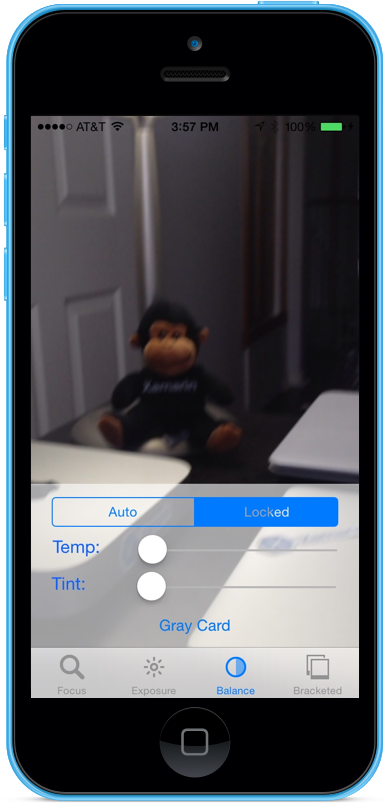 Drag the Temp and Tint sliders to adjust the white balance manually