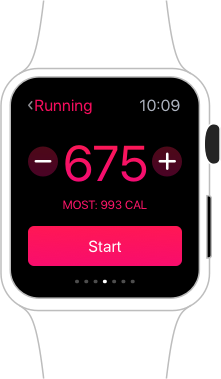 Fitness and workout app example