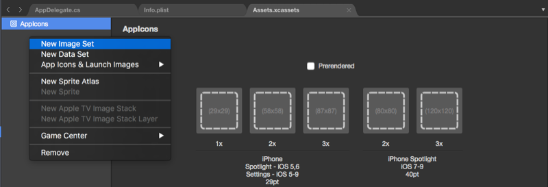 Adding a new image set Adding a new image set