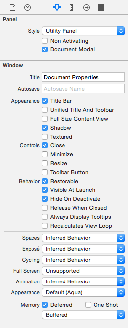 The Attribute Inspector