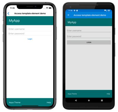 Templated ContentPage Screenshots of templated page object