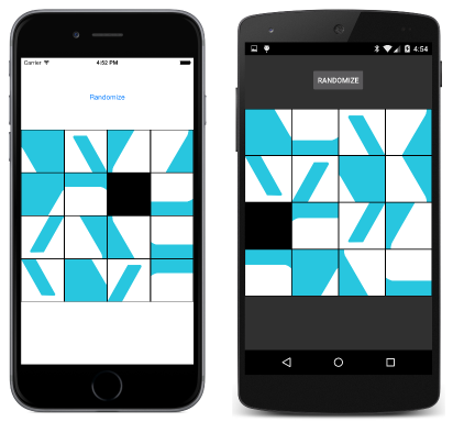 Xuzzle Puzzle Game Triple screenshot of Xamarin Xuzzle