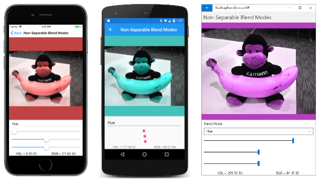 Non-Separable Blend Modes - Hue Non-Separable Blend Modes - Hue