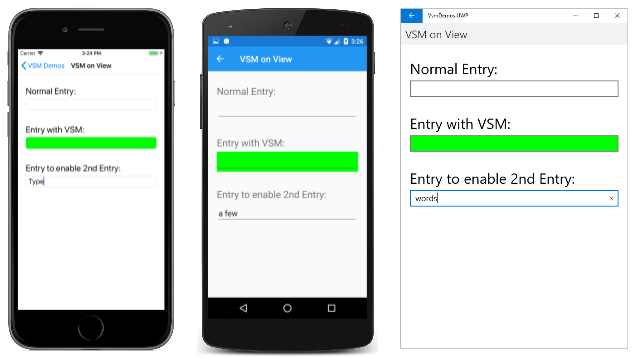 VSM on view - normal VSM on View: Normal