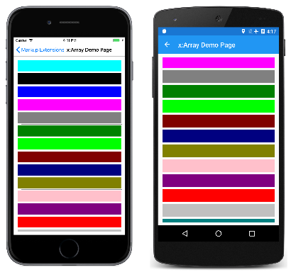 x:Array Demo x:Array Demo