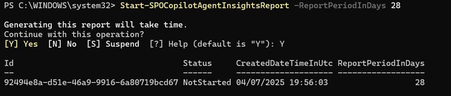 Screenshot of powershell scripts to genearte report.