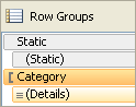 Row Groups, Advanced mode with static members Row Groups, Advanced mode with static members
