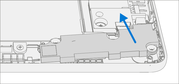 Screenshot that shows lifting the right speaker off its two D-Bucket posts.