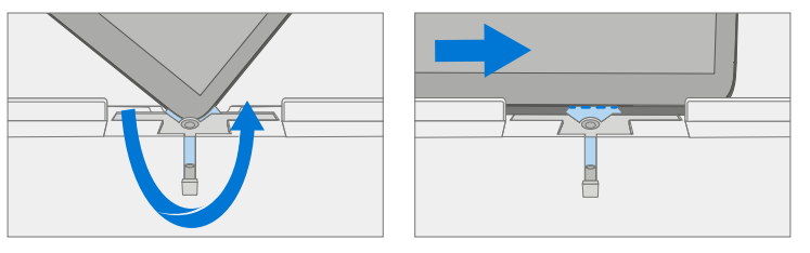 Screenshot that shows rotation at bottom right corner transitioning to bottom edge debonding