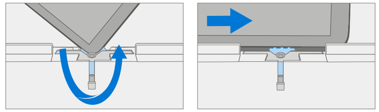 Screenshot that shows left edge adhesive separation using lateral motion over pick