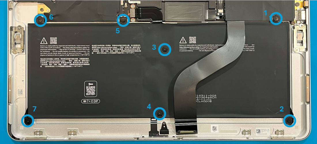 Screenshot that shows a close-up of the hinge area on the enclosure.