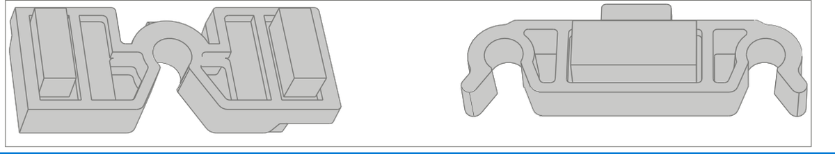 Screenshot that shows inserting the button posts and pressing the button clips until they click into place.