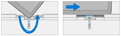 Screenshot that shows drawing the right side of the device through the debonding tool track.