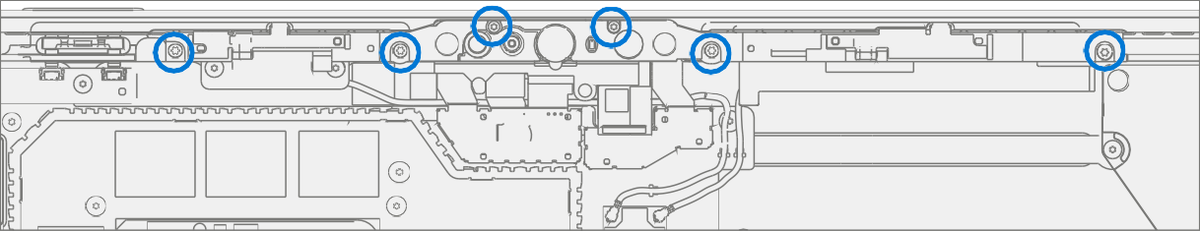 Screenshot that shows removing the WiFi deck screws and lifting the deck out of the chassis.