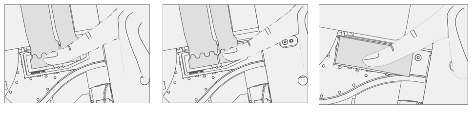 Screenshot that shows pressing TDM FPCs into the mainboard and installing a new shield.