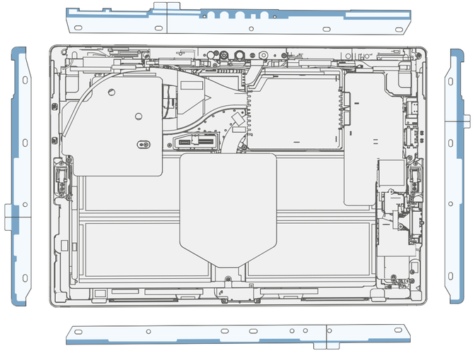 Diagram of PSA strip locations for alternate TDM installation.