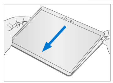 Screenshot that shows initial edge press creating a provisional bond after alignment.