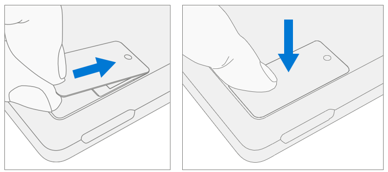 Screenshot that shows rSSD door seated flush after installation.