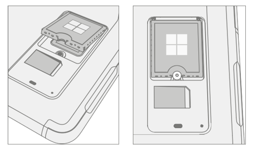 Diagram of Torx-plus driver tightening reused rSSD screw snug plus one-eighth turn.