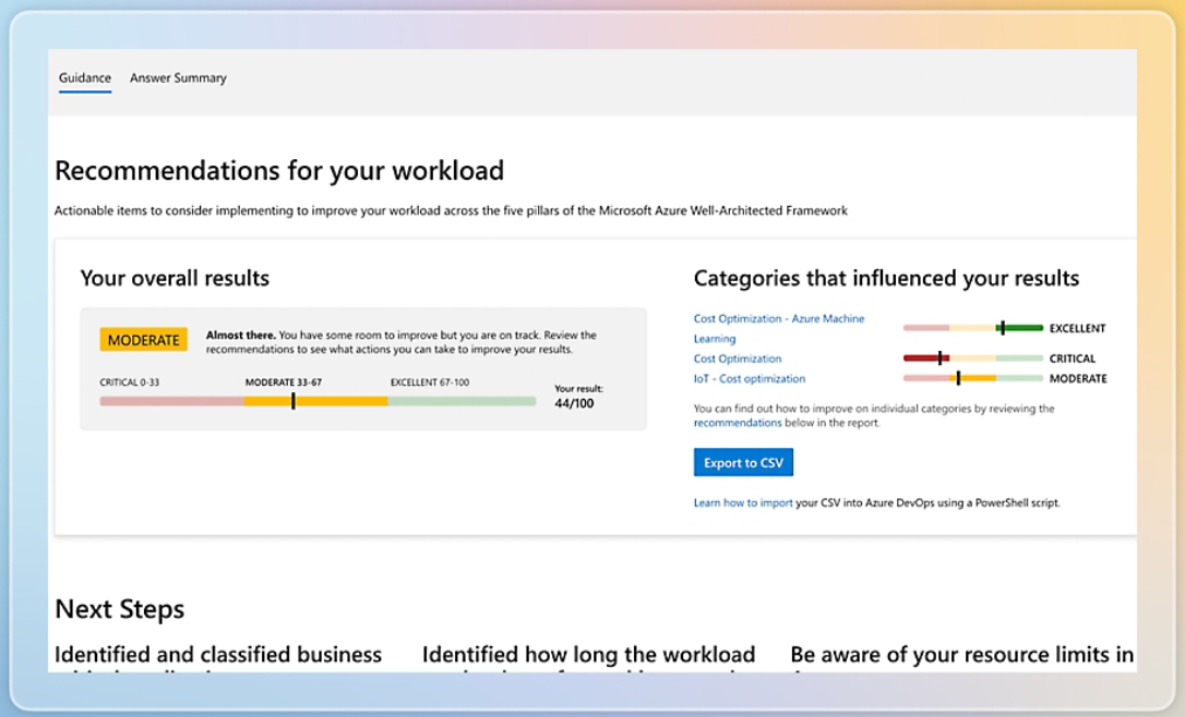 A screenshot of FinOps Framework workload recommendations.