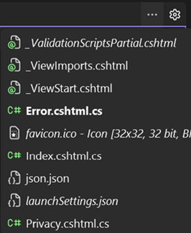 Screenshot of invisible tabs listed in italics.