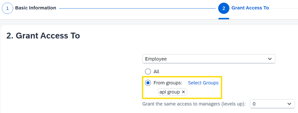 Screenshot that shows how to assign the permission role.