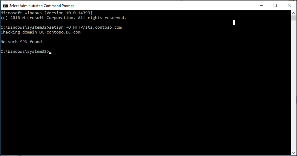 Screenshot that shows the Command Prompt window.
