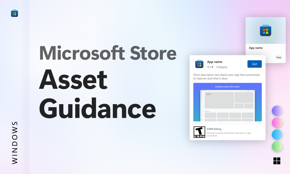 A cover image of the Microsoft Store Asset Guidance Kit