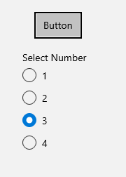 List without tab focus and a selected item