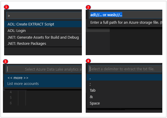 Proceso para crear un script de extracción