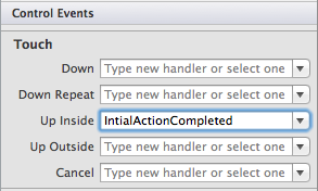 Cuando el usuario libera el aButton, desencadene un evento TouchUpInside