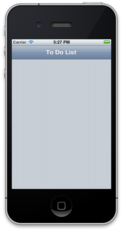 La ejecución de la aplicación presentará la pantalla que se muestra aquí