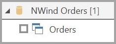 Schermopname van het pictogram Weergave waarin wordt weergegeven dat directe query wordt ondersteund.