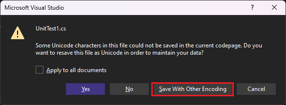 Een bestandscodering kiezen