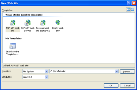 Utwórz nowy plik dla witryny sieci Web System-Based