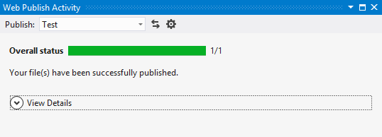 Okno aktywności publikowania w sieci web
