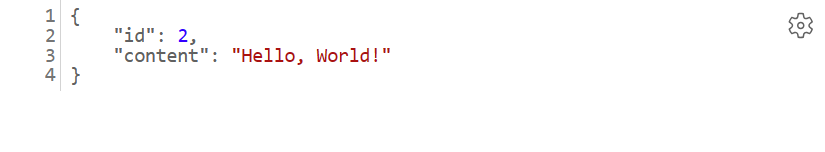 Zrzut ekranu przedstawiający aplikację internetową Hello World platformy Spring Boot działającą w usłudze Azure App Service.