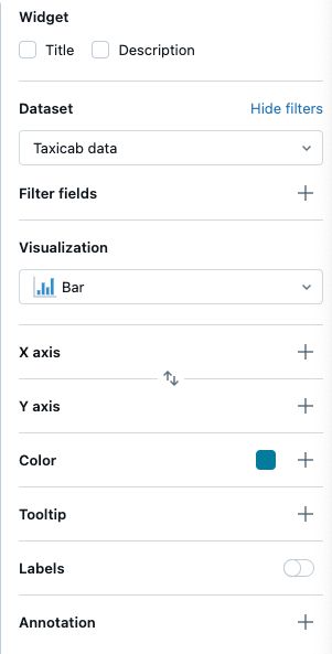Panel konfiguracji wizualizacji