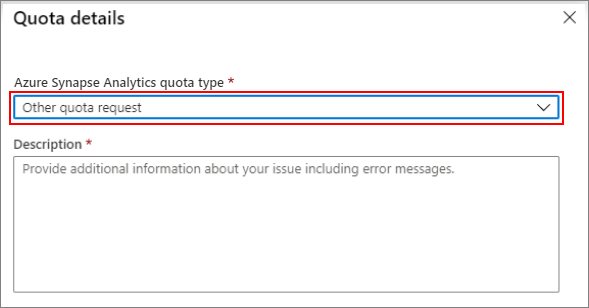 Inne szczegóły limitu przydziału
