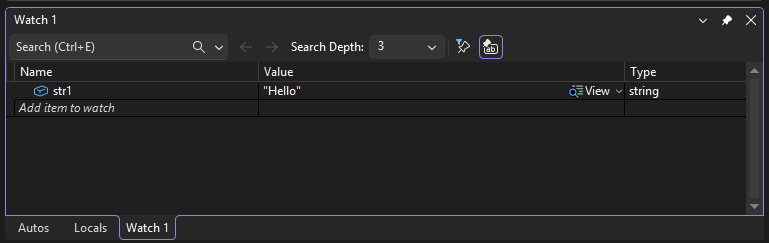 Zrzut ekranu przedstawiający okno Obserwowanie.