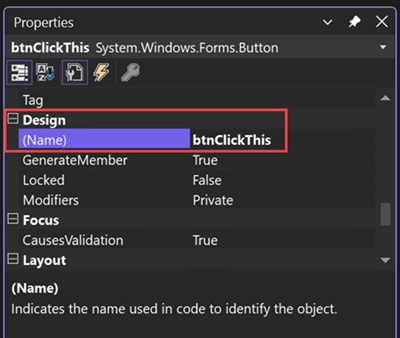 Zrzut ekranu przedstawiający nową nazwę przycisku.